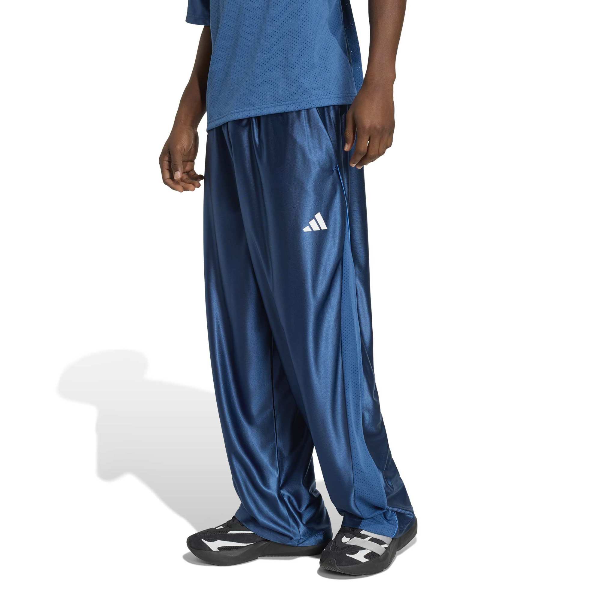 Pantaloni in Tricot Lucido Stadium - Blu / Bianco