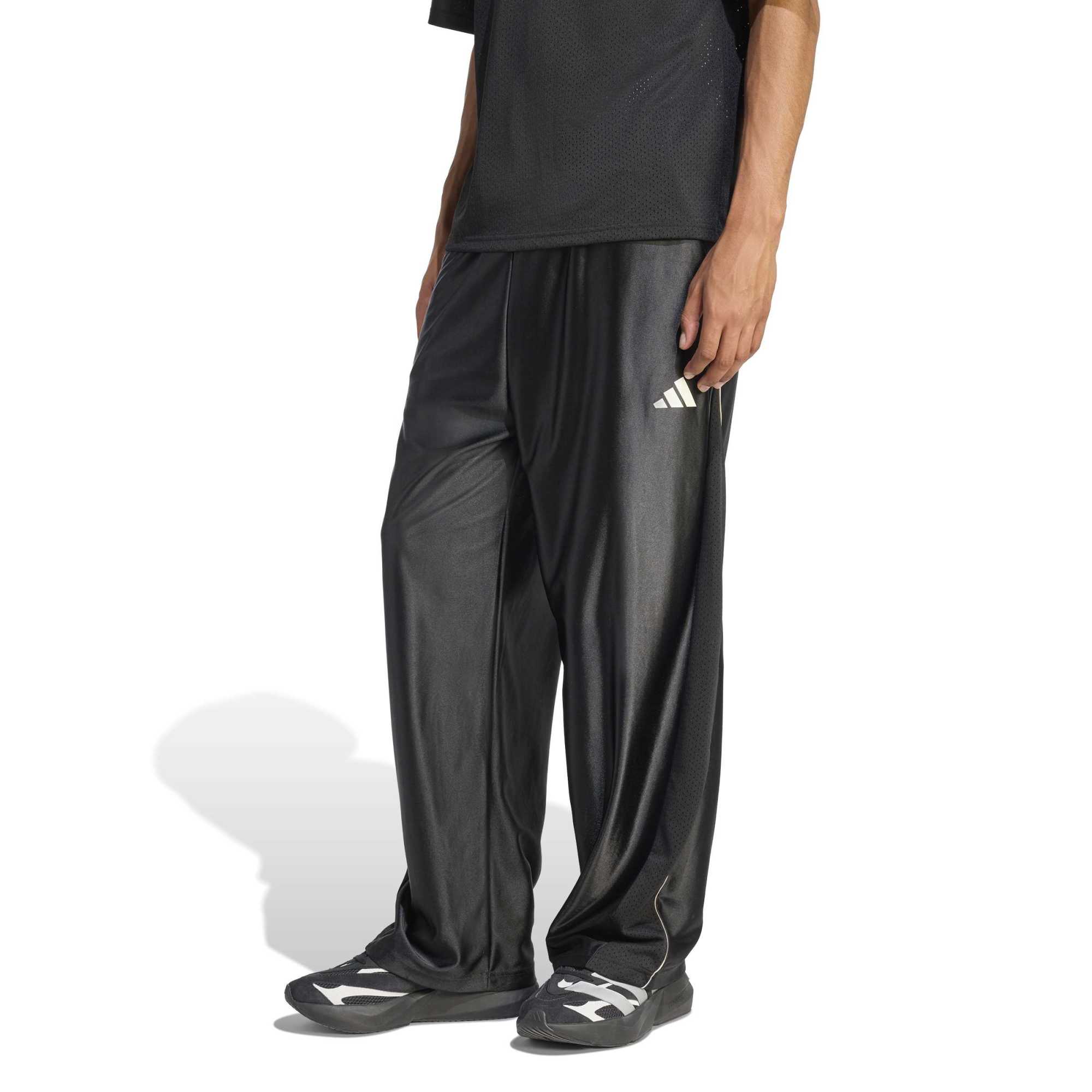 Pantaloni in Tricot Lucido Stadium - Nero / Beige / Bianco