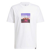 T-shirt grafica Summer Heat - Bianco