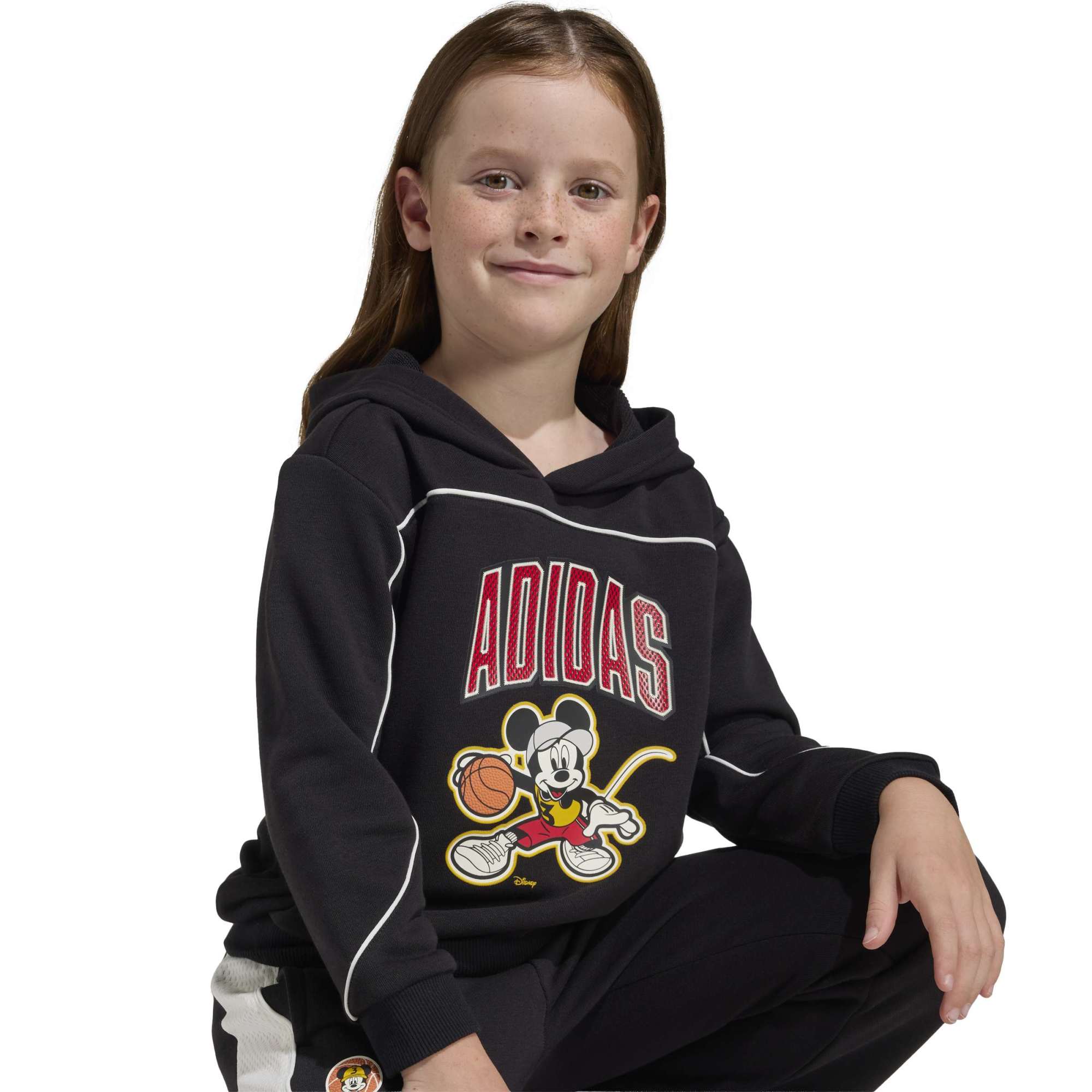 Felpa con Cappuccio Disney Mickey Mouse - Nero / Bianco