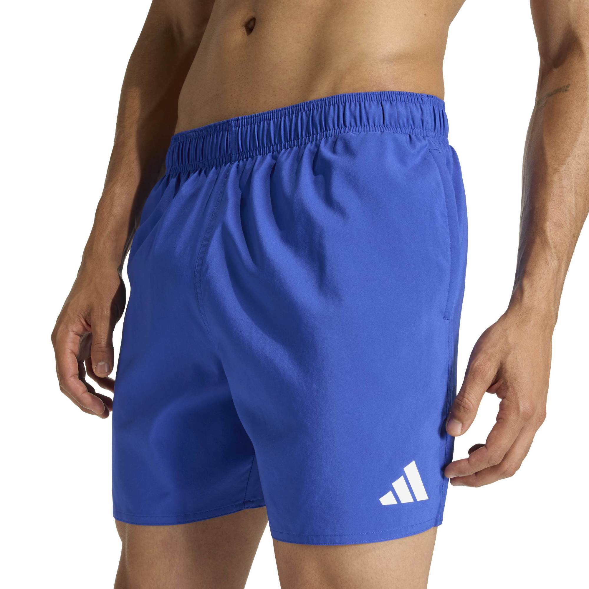 Costume da bagno con pantaloncini da 5 pollici - Blu / Bianco