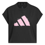 T-shirt con Grafica Western Florals Big Logo - Nero