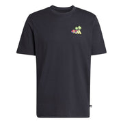Mini Embroidery Surfing Graphic T-shirt - Nero