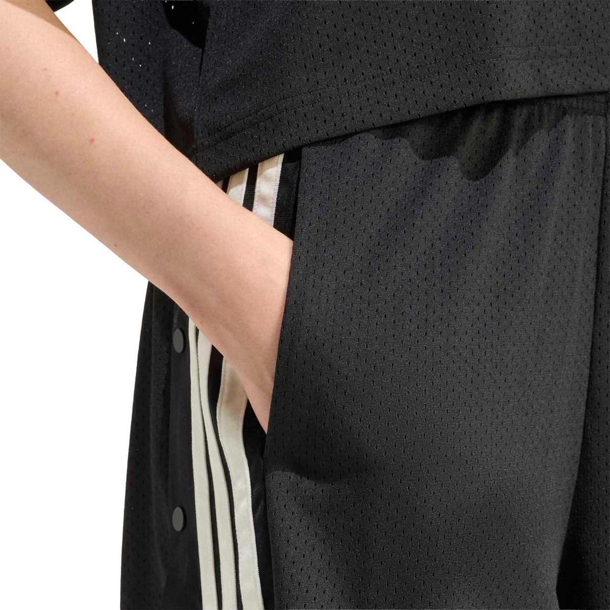 Pantaloncini Mesh Stadium - Nero / Bianco / Beige