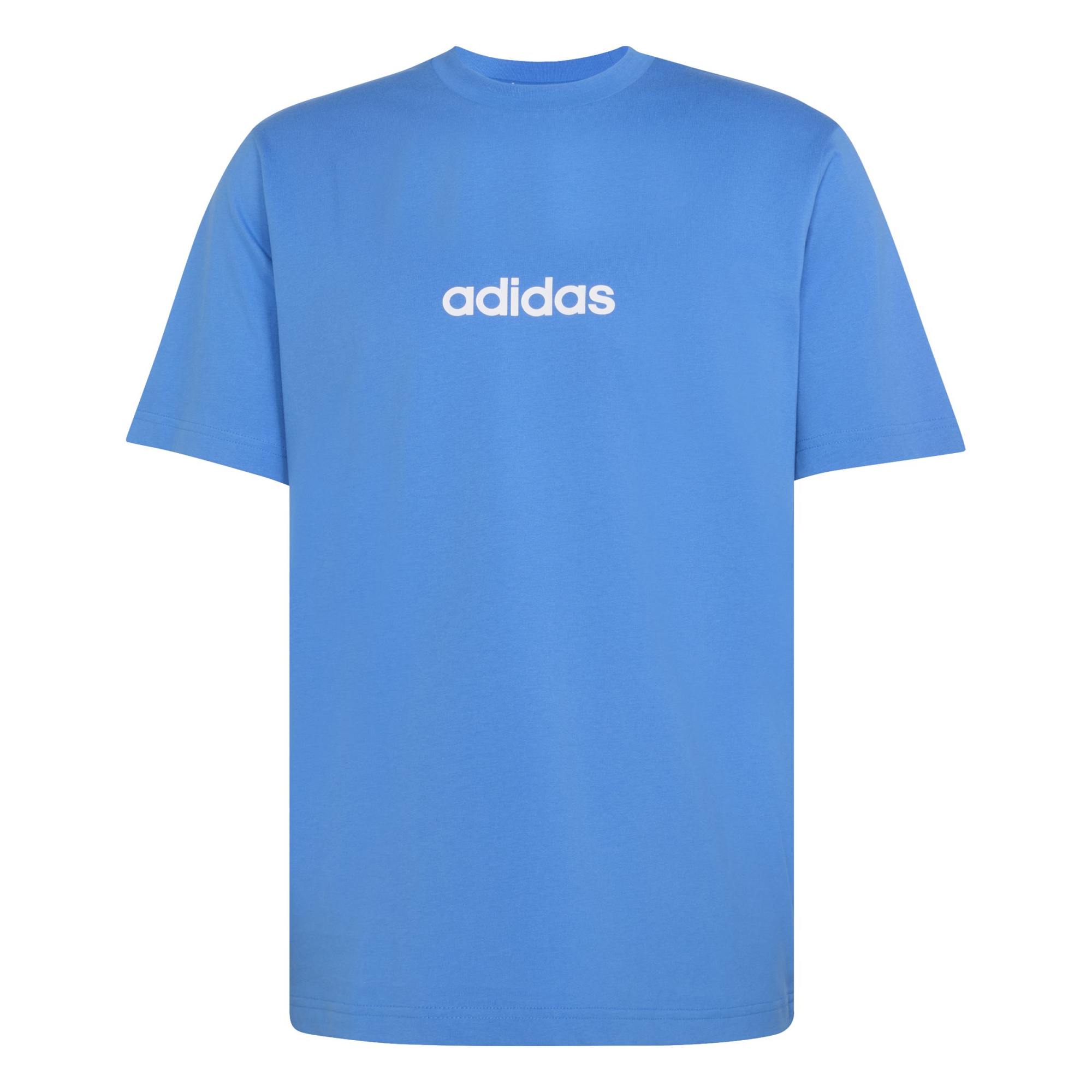 T-shirt Essentials Linear Single Jersey - Blu / Bianco (Ray Blue)