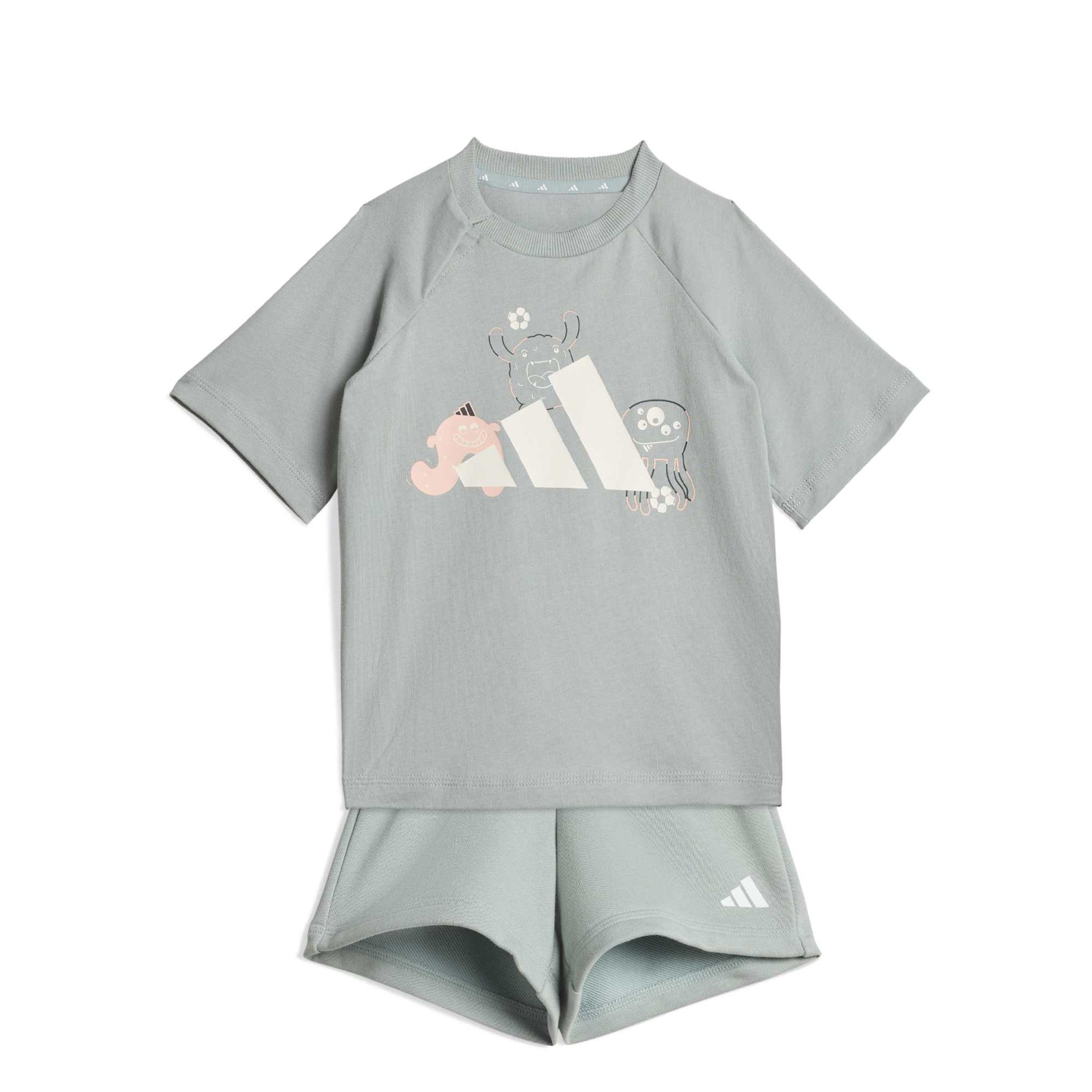 Tiro_nster T-shirt Set - Verde / Bianco