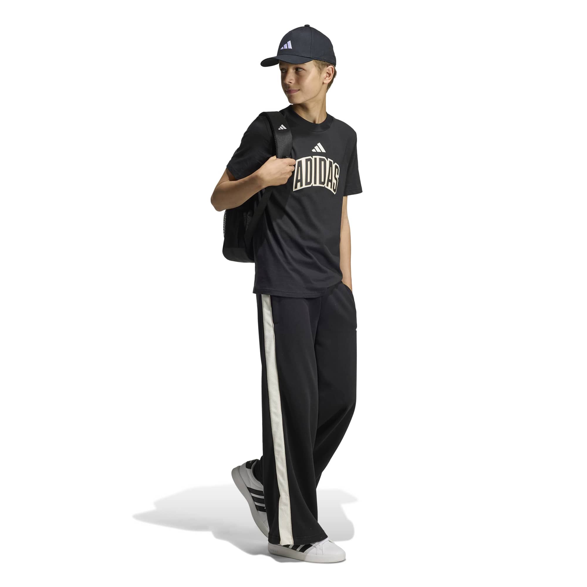 Lettere Dello Stadio T-shirt - Nero / Bianco