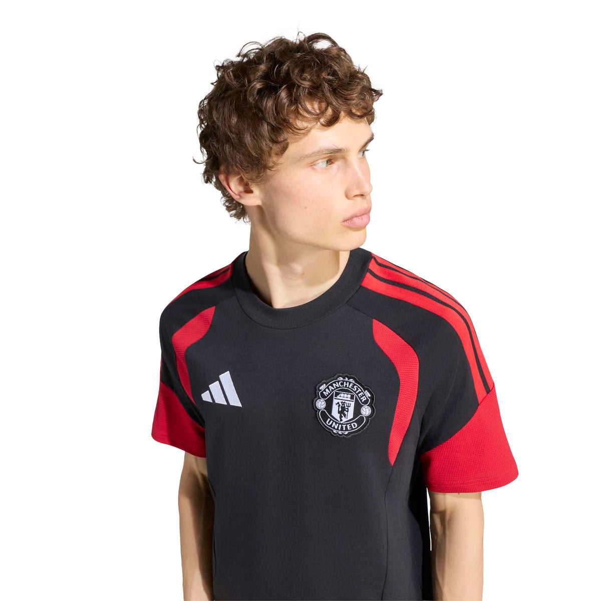 Adidas T-shirt In Cotone Tiro Manchester United 26/27 Nero