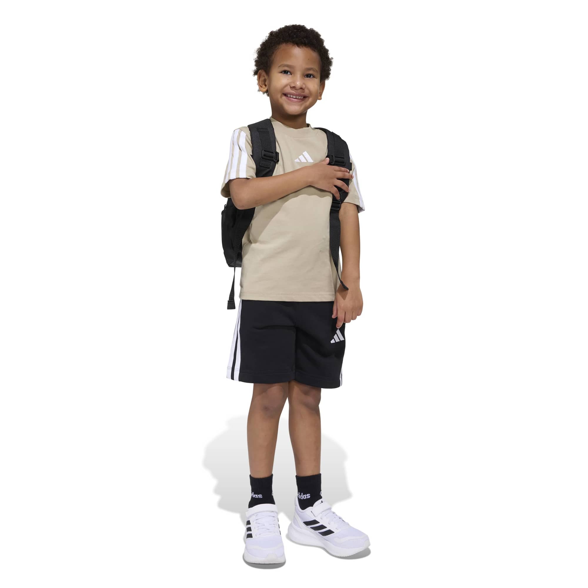 T-shirt Essentials Kids - Marrone / Verde / Bianco