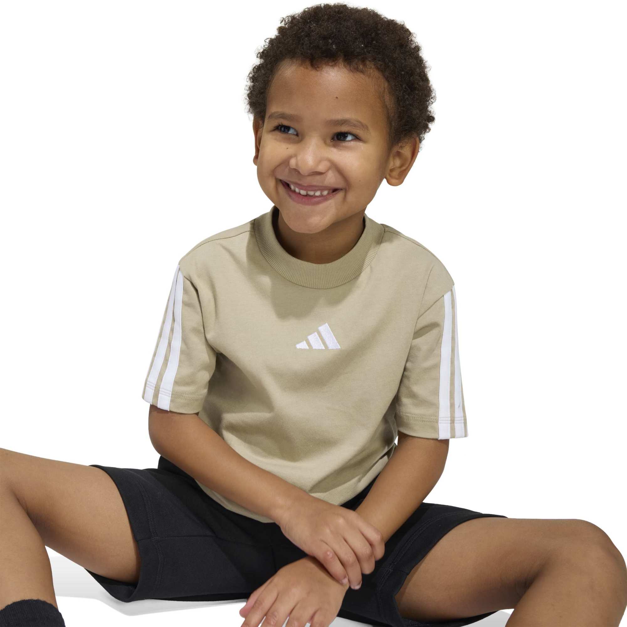 T-shirt Essentials Kids - Marrone / Verde / Bianco