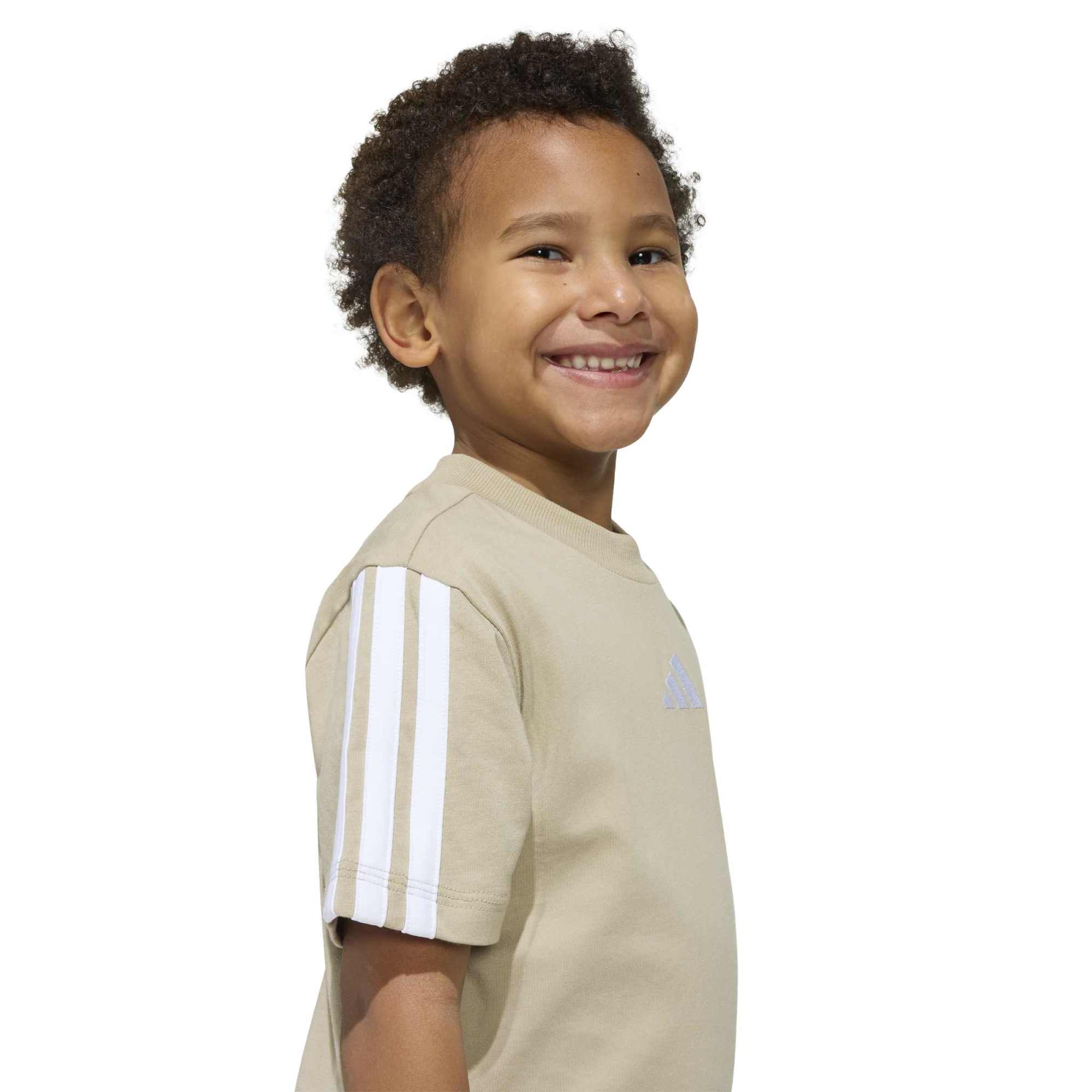 T-shirt Essentials Kids - Marrone / Verde / Bianco