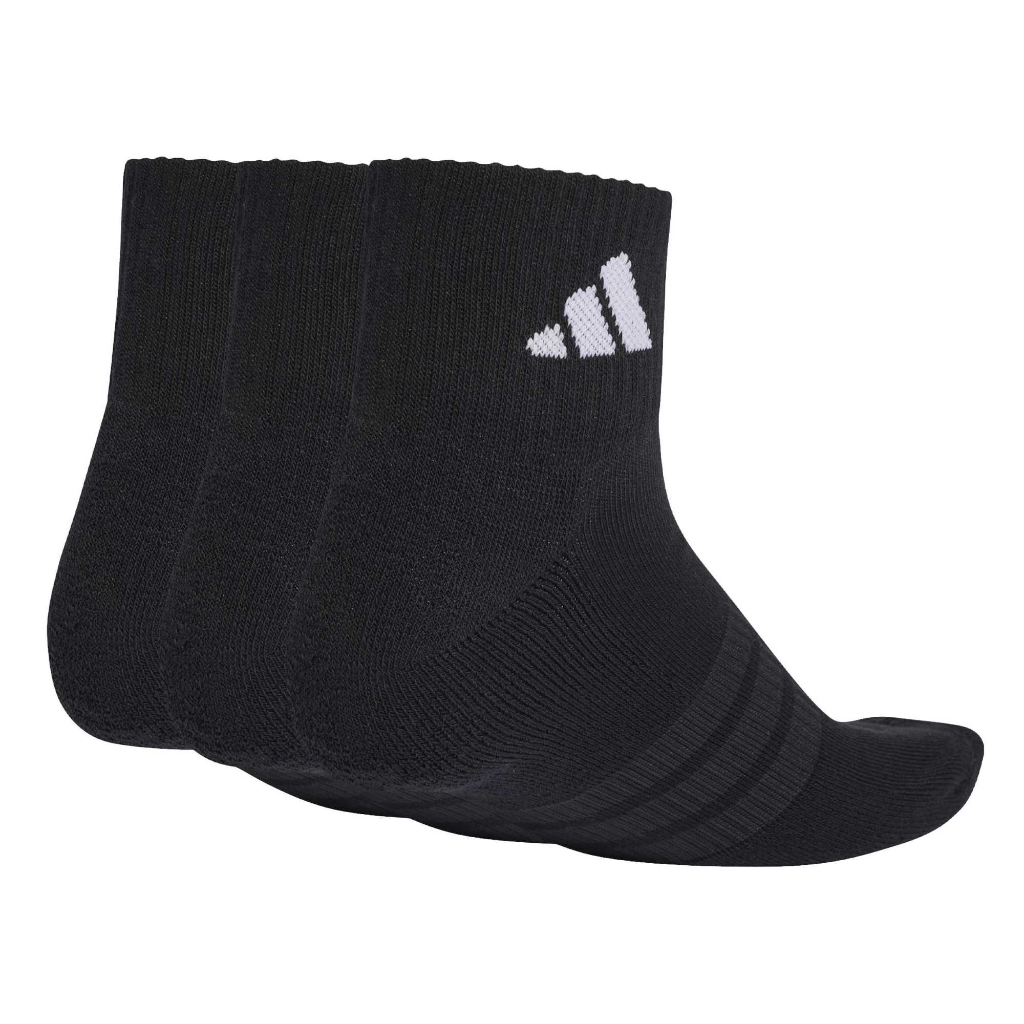 Calzini Sportivi Cushioned Alla Caviglia Confezione da 3 Paia - Nero / Bianco