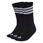 Calze 3-Stripes imbottite a metà polpaccio confezione da 3 paia - Nero / Bianco