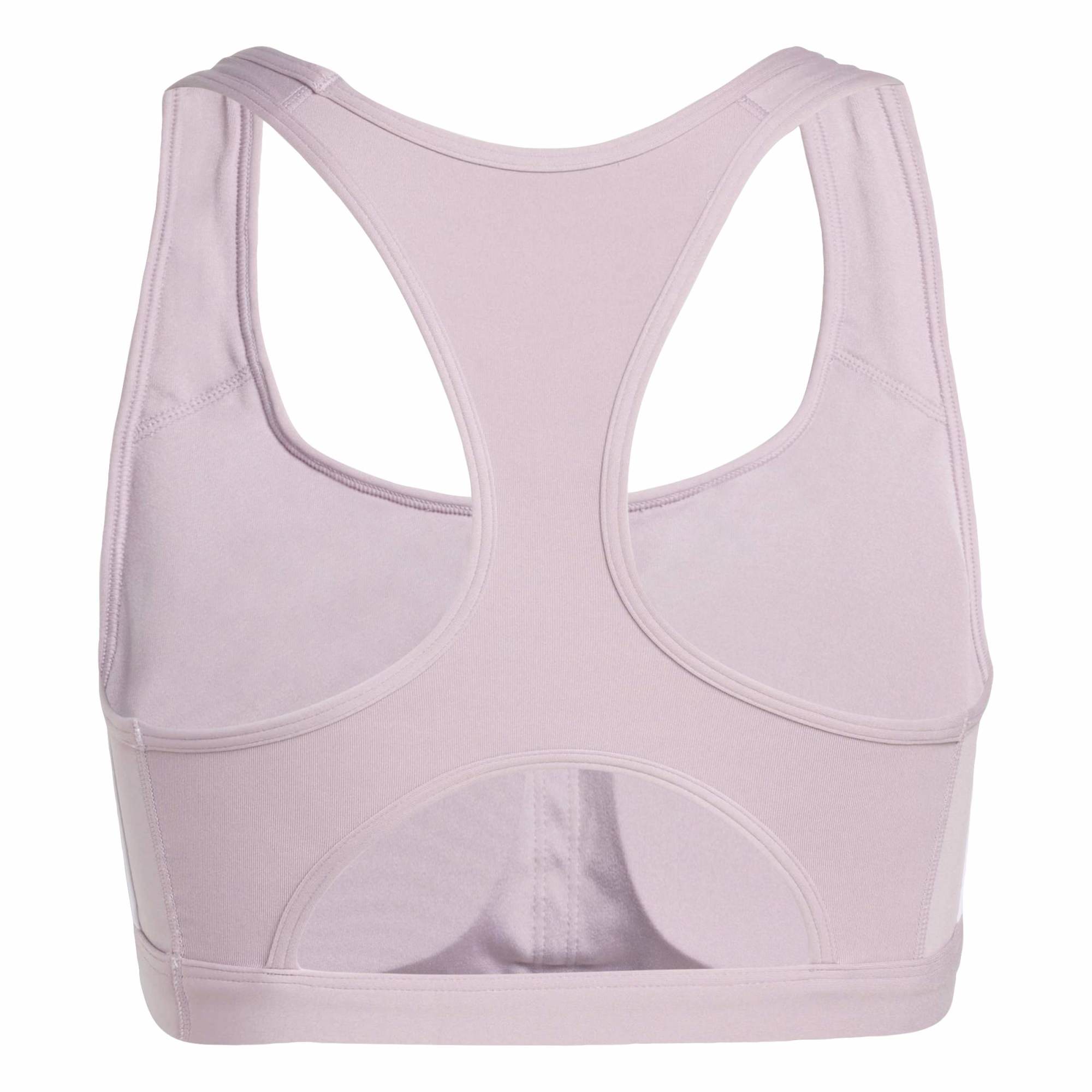 Reggiseno sportivo Optime Essentials Workout 3-Stripes Medium Support - Viola / Verde / Bianco