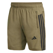 Short da Allenamento Base 3 Strisce Woven - Verde / Nero