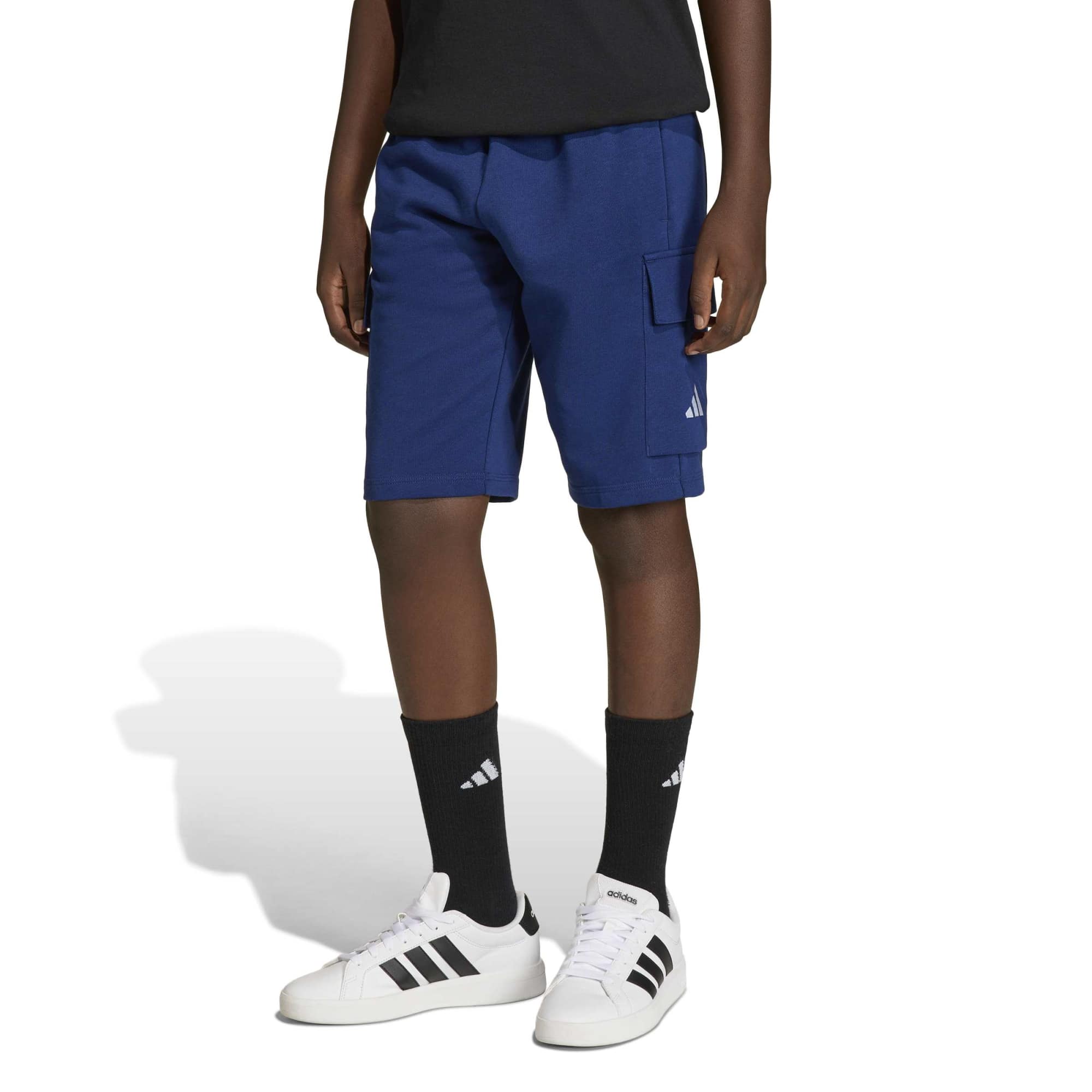 Short Essentials Cargo Junior - Blu / Bianco