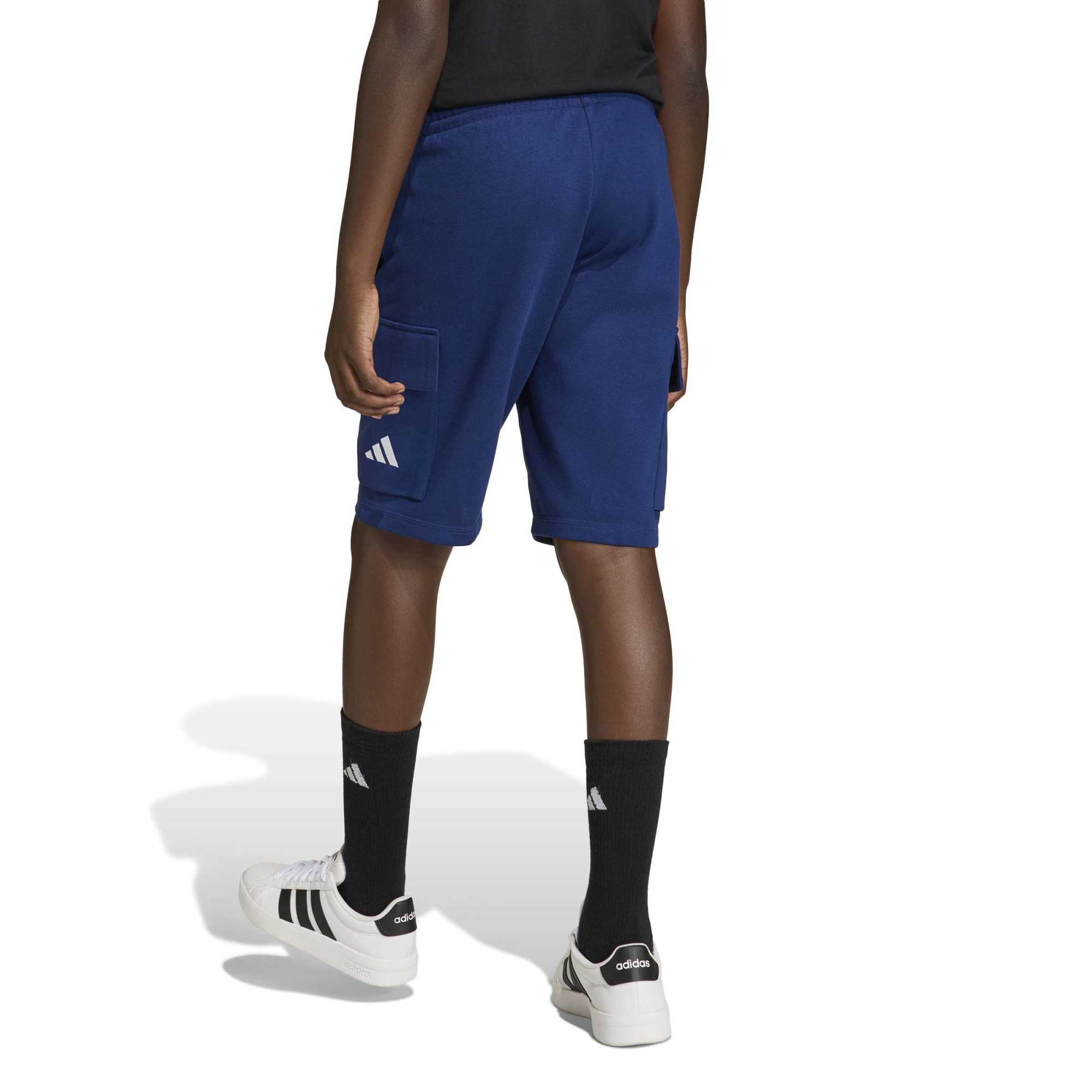 Short Essentials Cargo Junior - Blu / Bianco