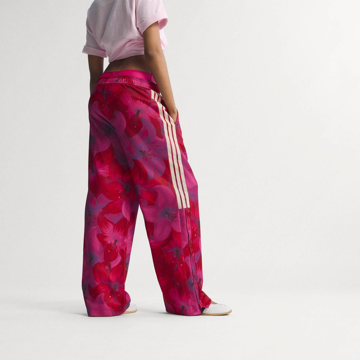 Track Pants x Farm RIO House of Tiro - Beige / Rosa / Rosso