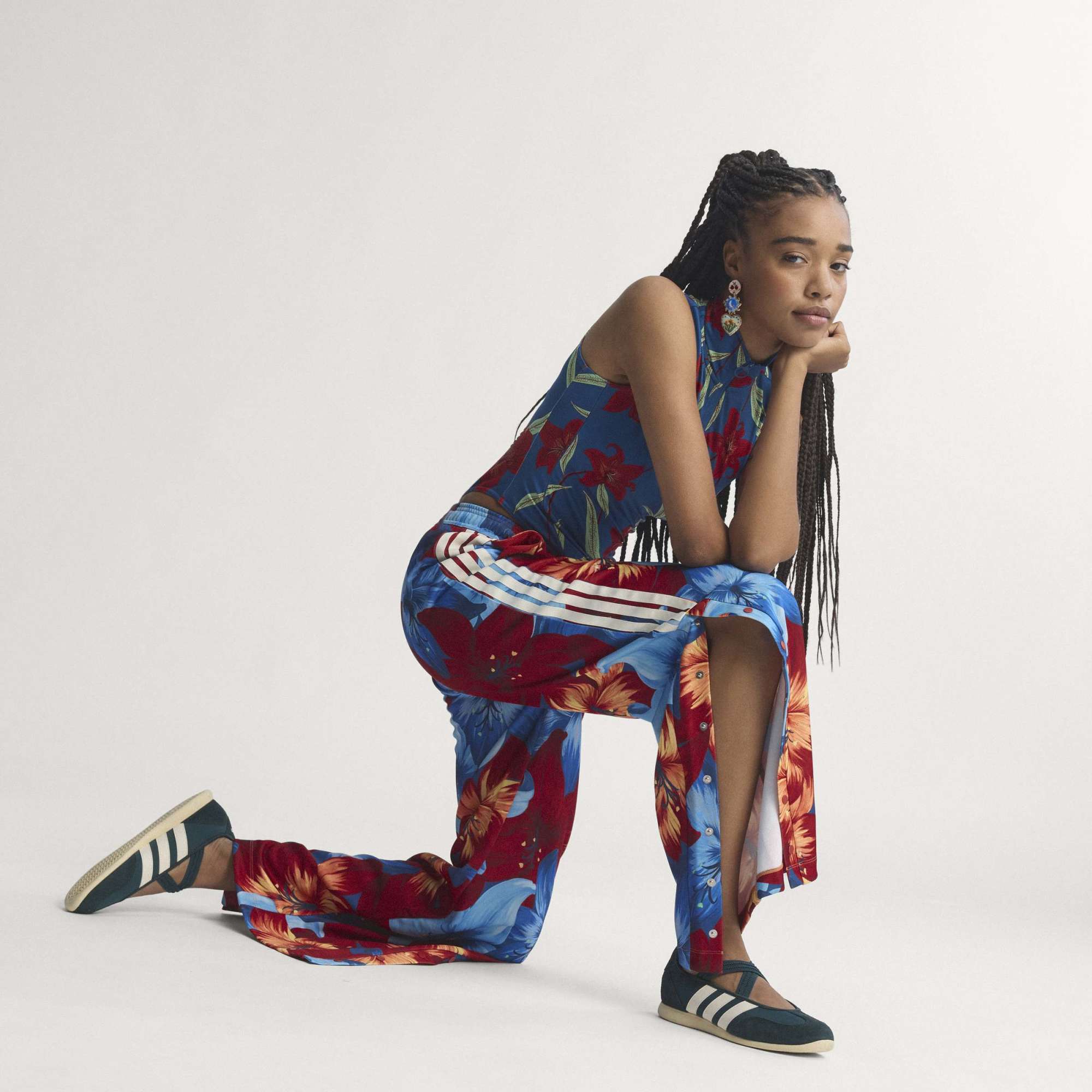 Track Pants x Farm RIO House of Tiro - Blu / Rosso / Bianco