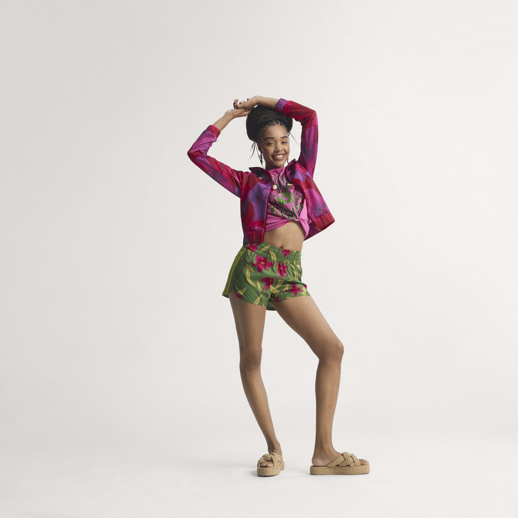 Track Top x Farm RIO House of Tiro - Beige / Rosa / Bordeaux