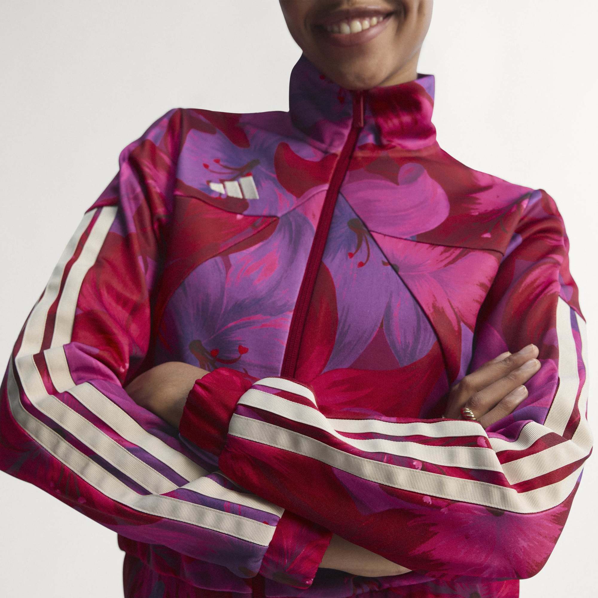 Track Top x Farm RIO House of Tiro - Beige / Rosa / Bordeaux