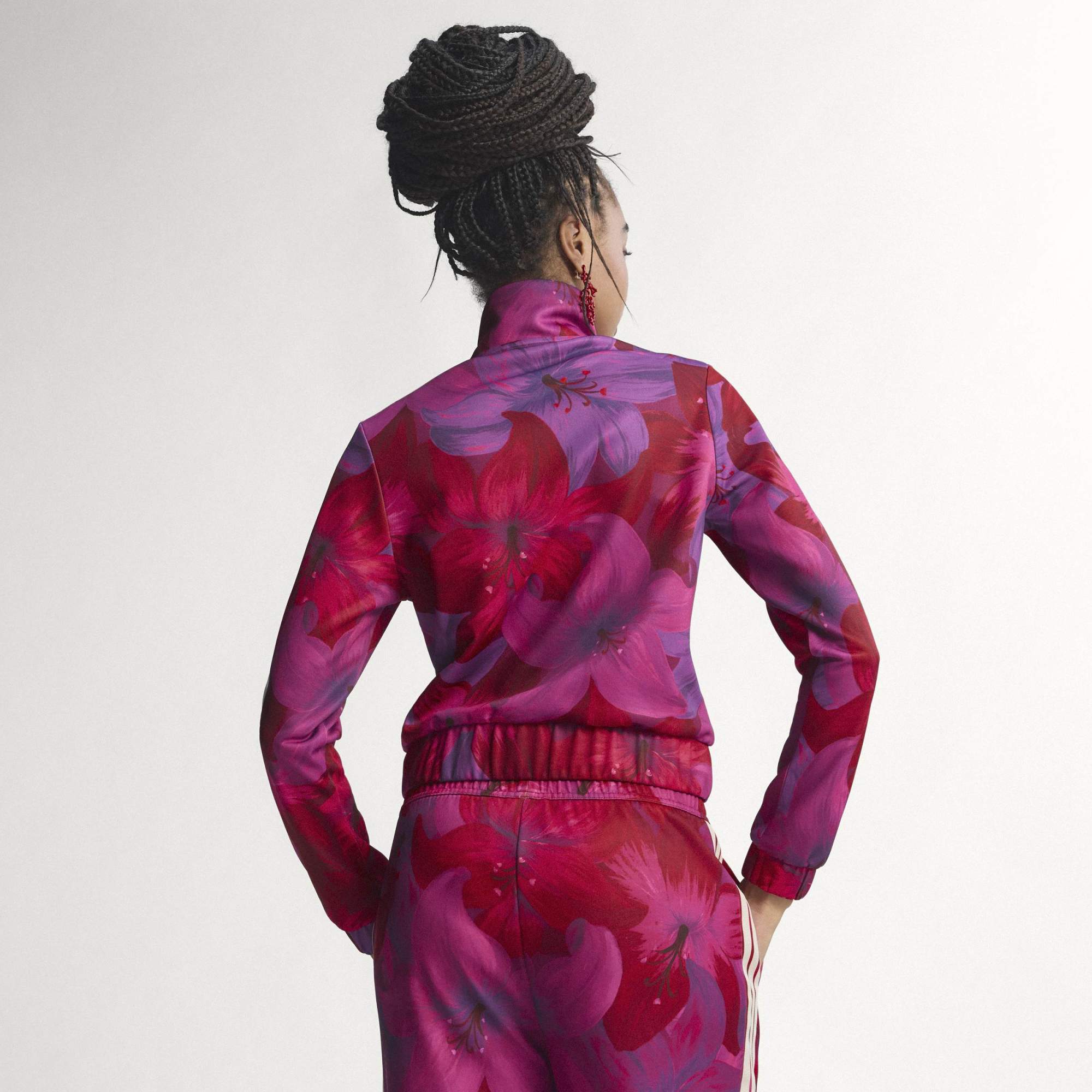 Track Top x Farm RIO House of Tiro - Beige / Rosa / Bordeaux
