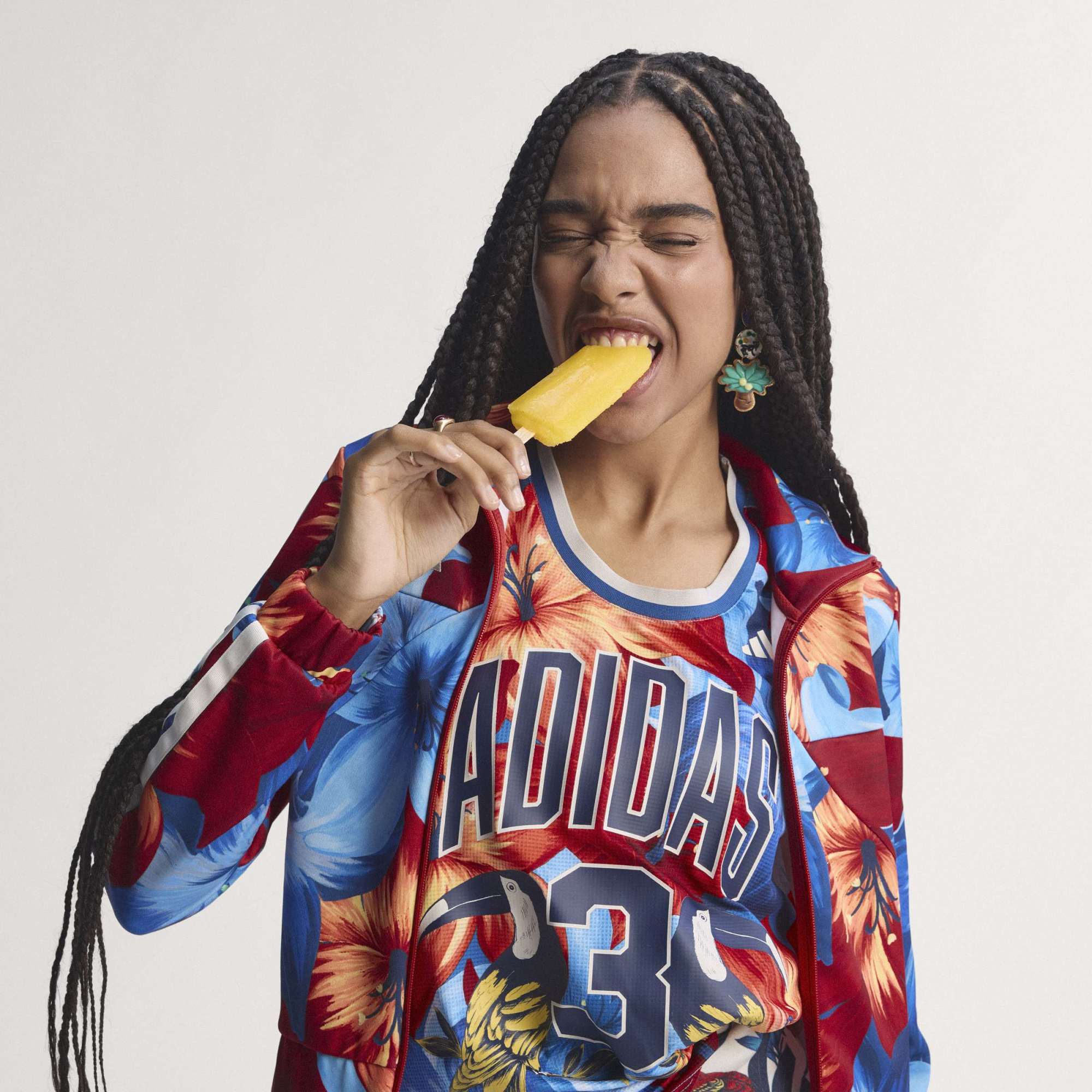 Giacca Track x Farm RIO House of Tiro - Blu / Rosso / Bianco