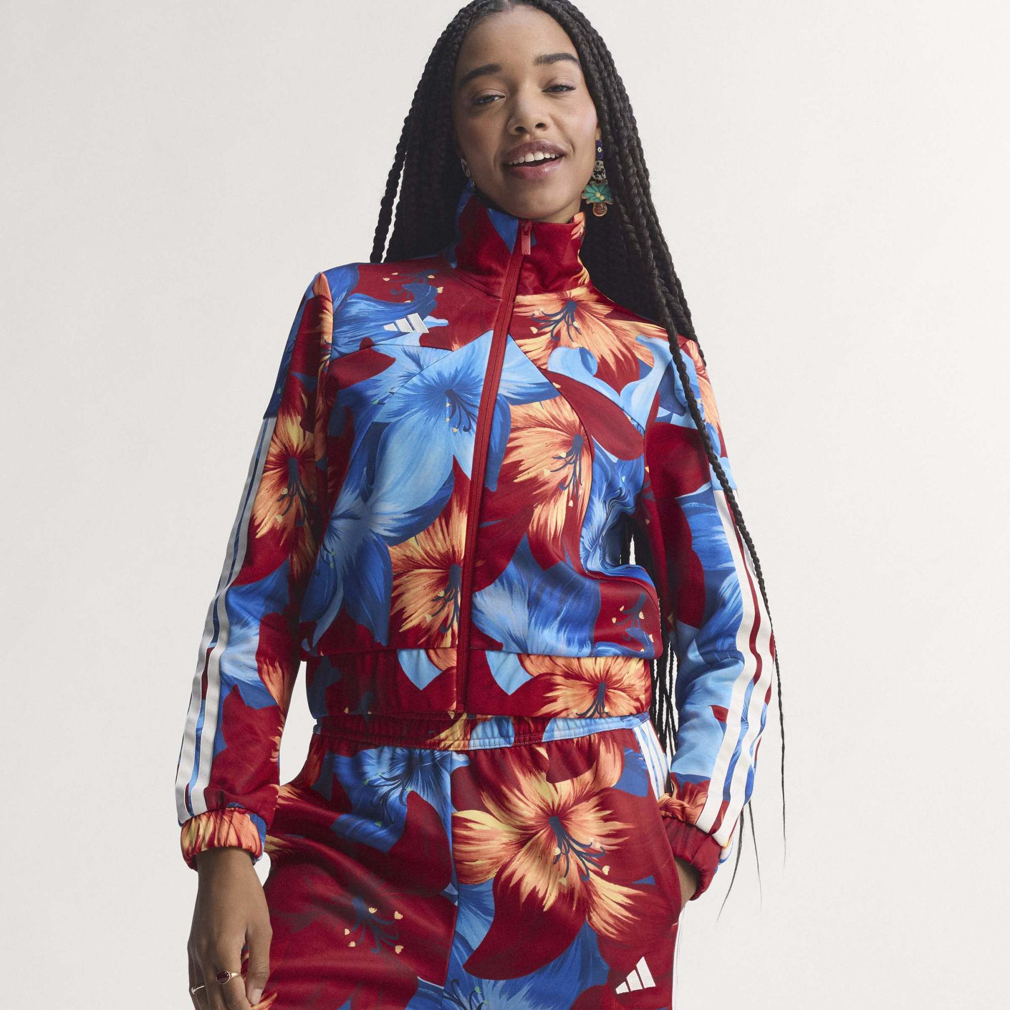 Giacca Track x Farm RIO House of Tiro - Blu / Rosso / Bianco