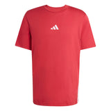 T-shirt Essentials 3-Stripes Single Jersey - Bordeaux / Bianco