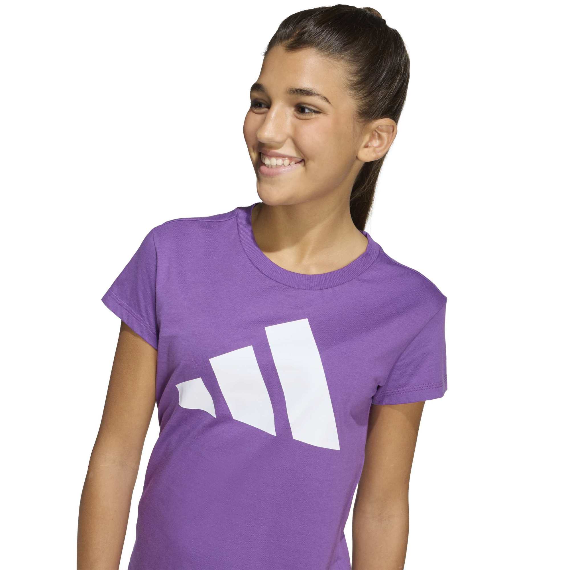 T-shirt Essentials Junior - Viola / Bianco