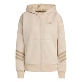 Felpa con cappuccio Future Icons 3-Stripes Full-Zip - Beige