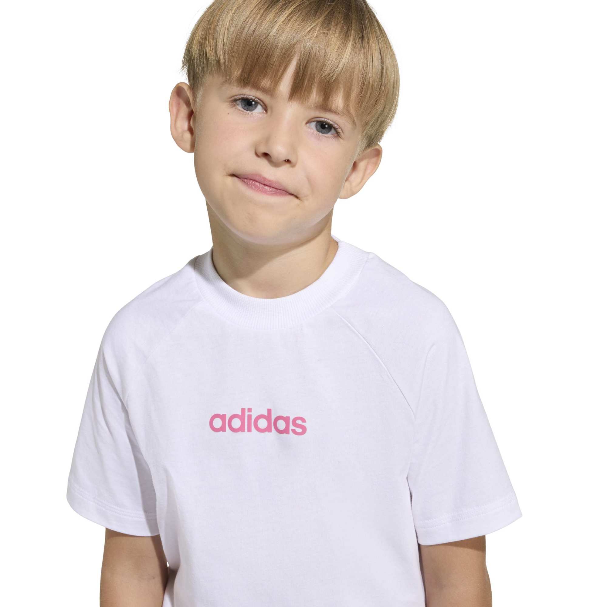 T-shirt Essentials Kids - Bianco / Rosa