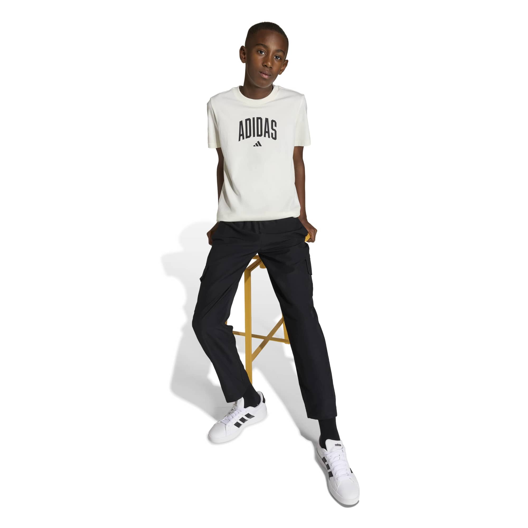 Maglietta Grafica Collegiate Bambini - Bianco