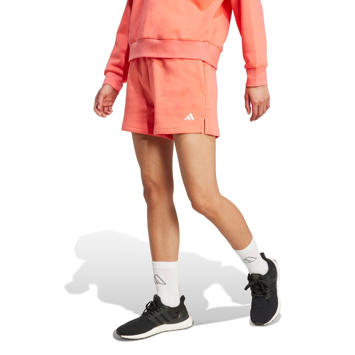 Adidas Short Essentials Small Logo Feel Cozy Rosso