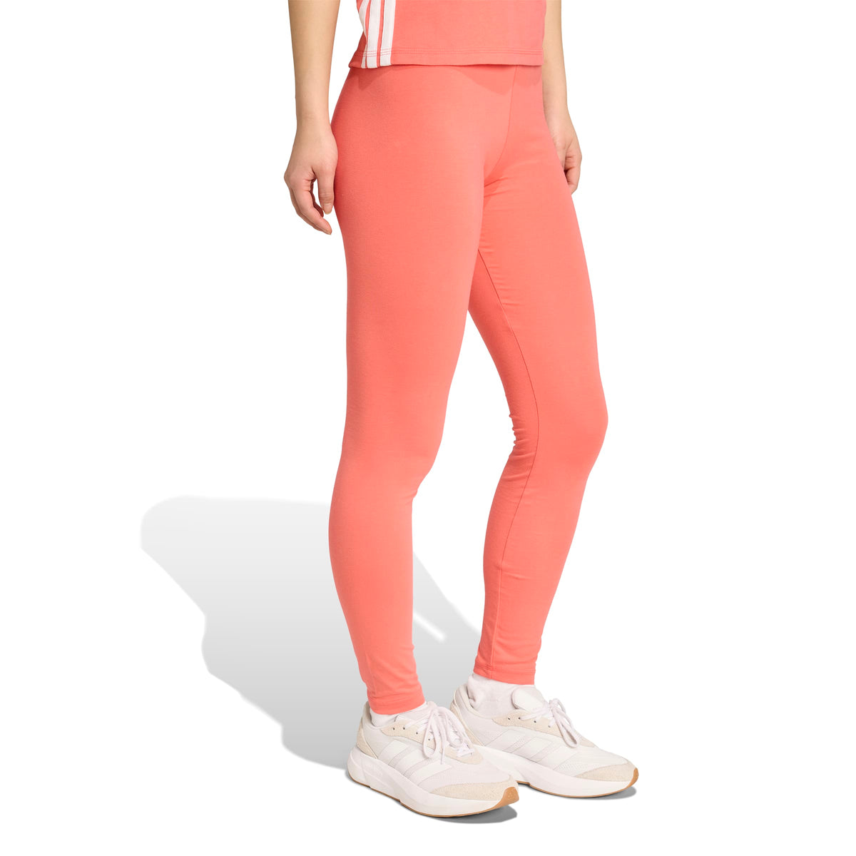 Adidas Leggings Essentials Linear Cotton Rosso