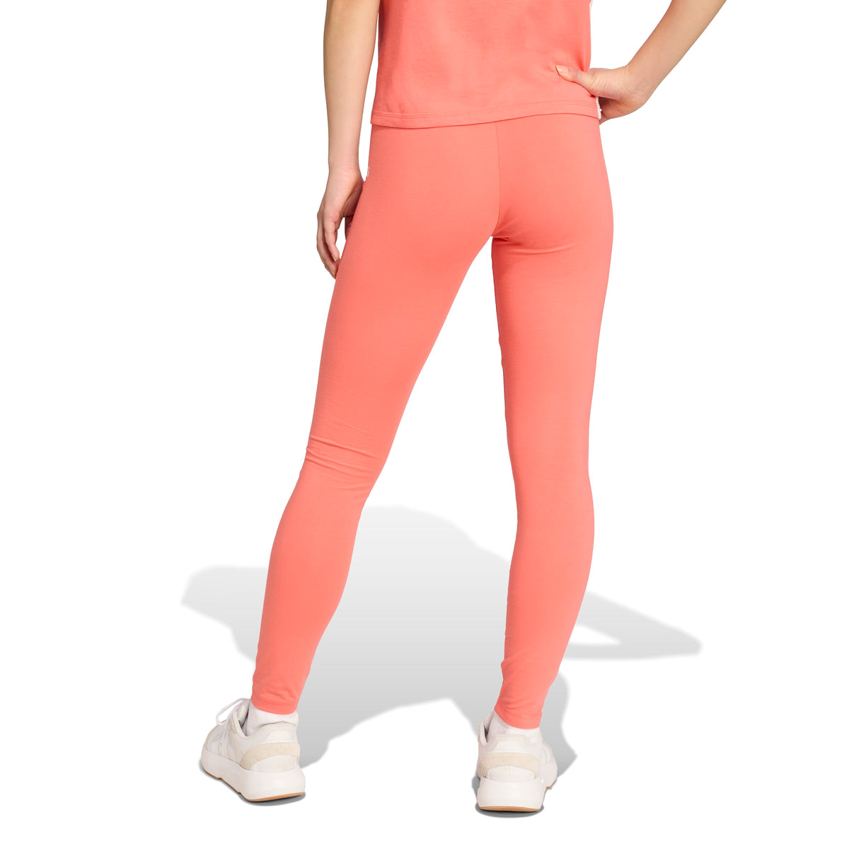 Adidas Leggings Essentials Linear Cotton Rosso