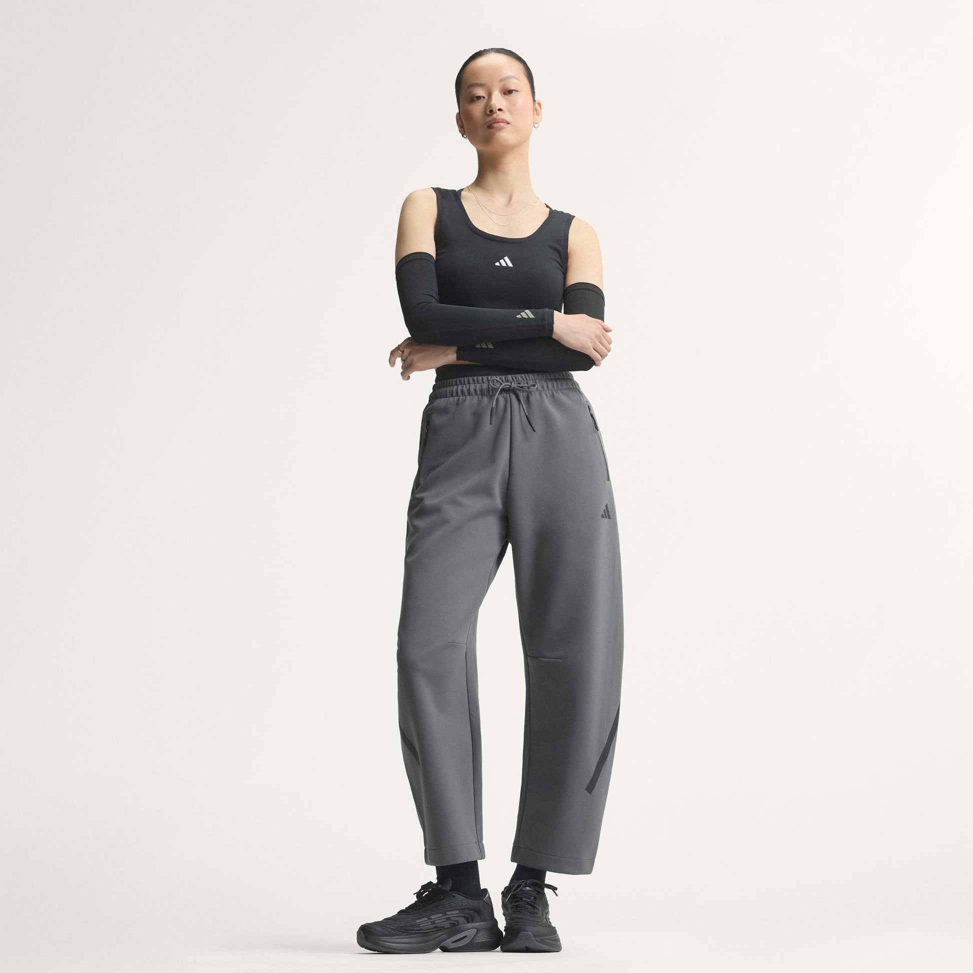 Adidas Pantaloni Grigio