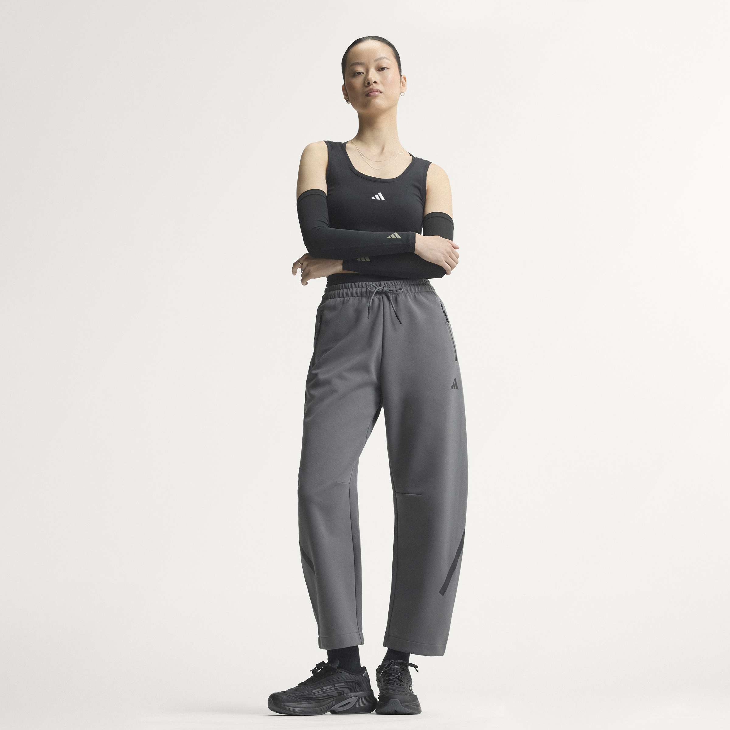 Adidas Pantaloni Grigio