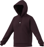 Adidas Felpa con Cappuccio Essentials Small Logo Feel Cozy Rosso