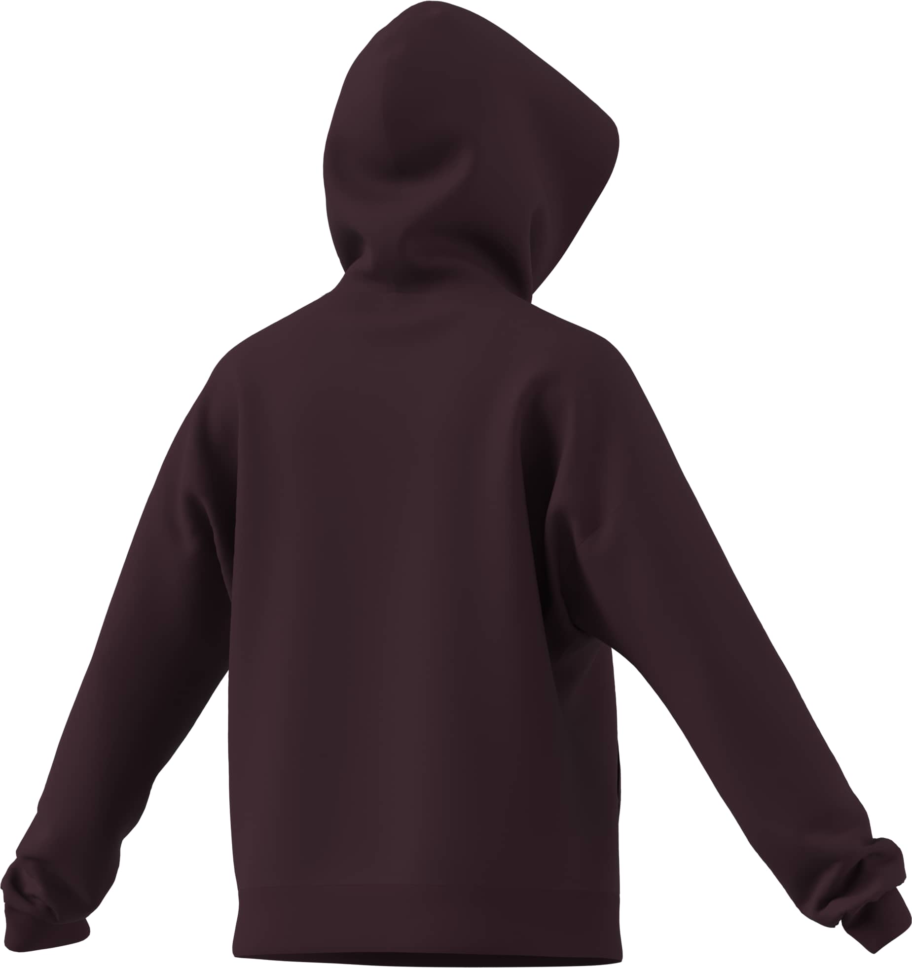 Adidas Felpa con Cappuccio Essentials Small Logo Feel Cozy Rosso