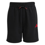Short French Terry Slogan - Nero / Rosso
