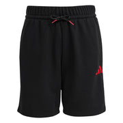 Short French Terry Slogan - Nero / Rosso