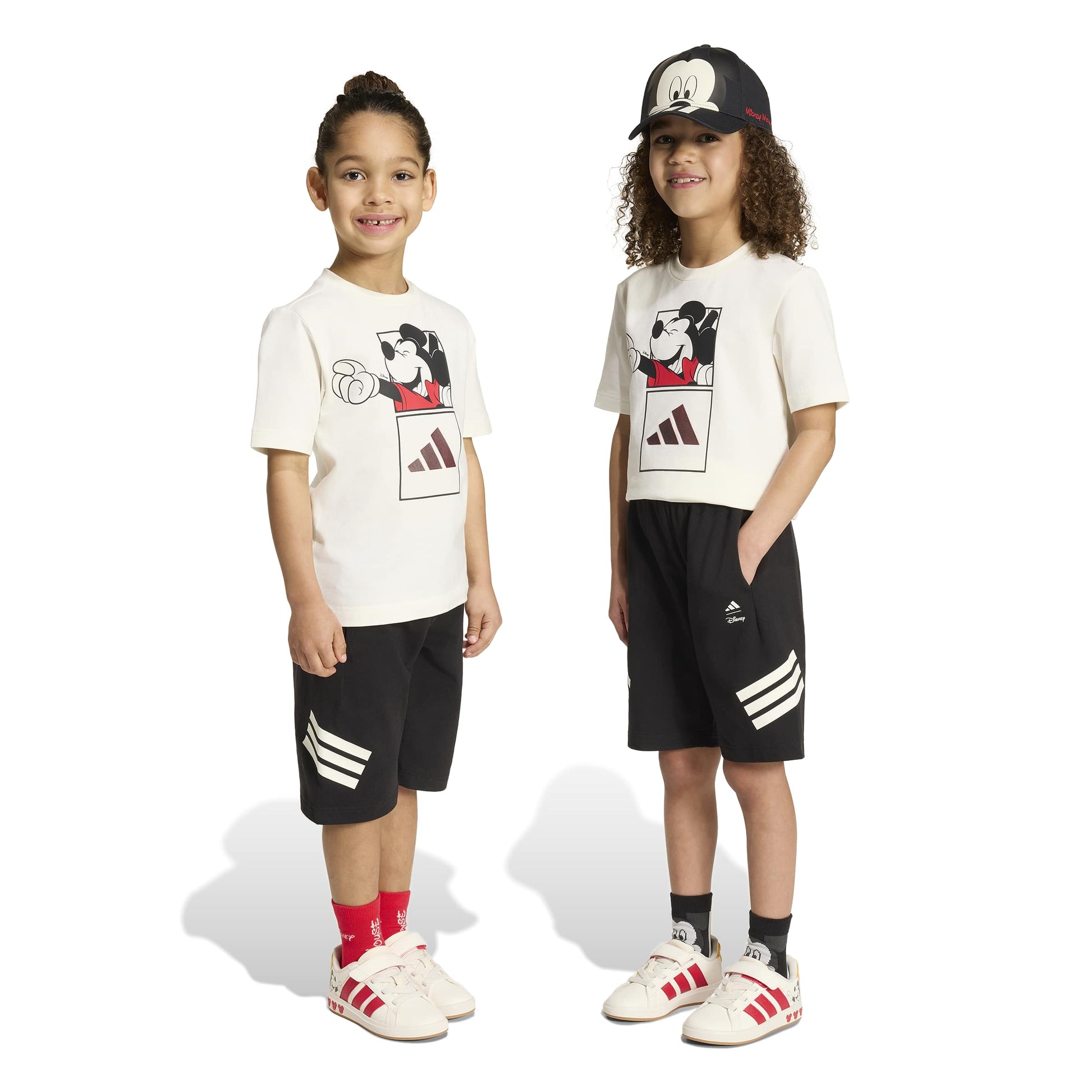 Adidas Set di T-shirt Disney Mickey Mouse Bianco