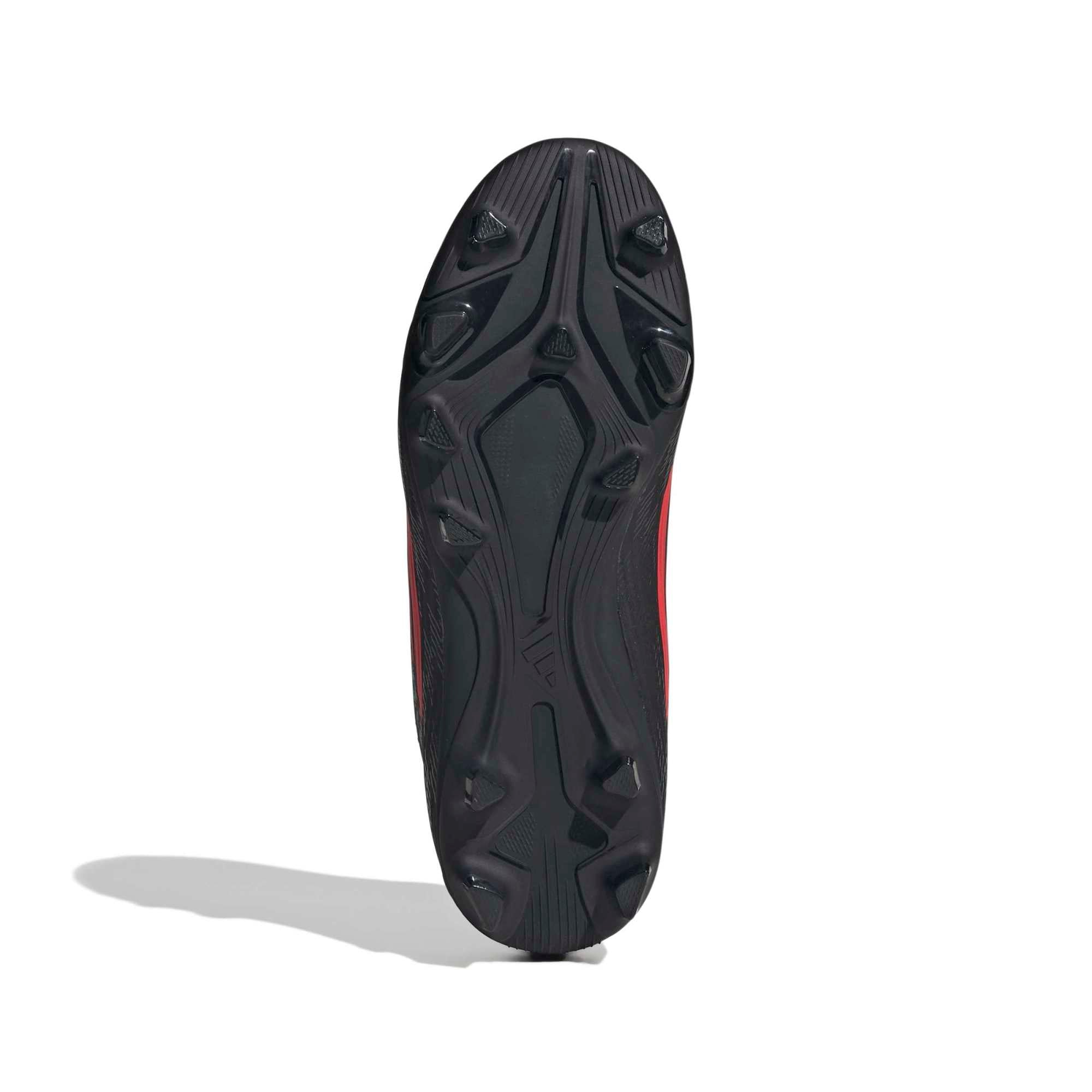 Scarpe da calcio F50 CLUB Mid Firm Ground/Multi Ground - Nero / Rosso