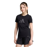 T-shirt Animal Print Graphic Ragazze - Nero