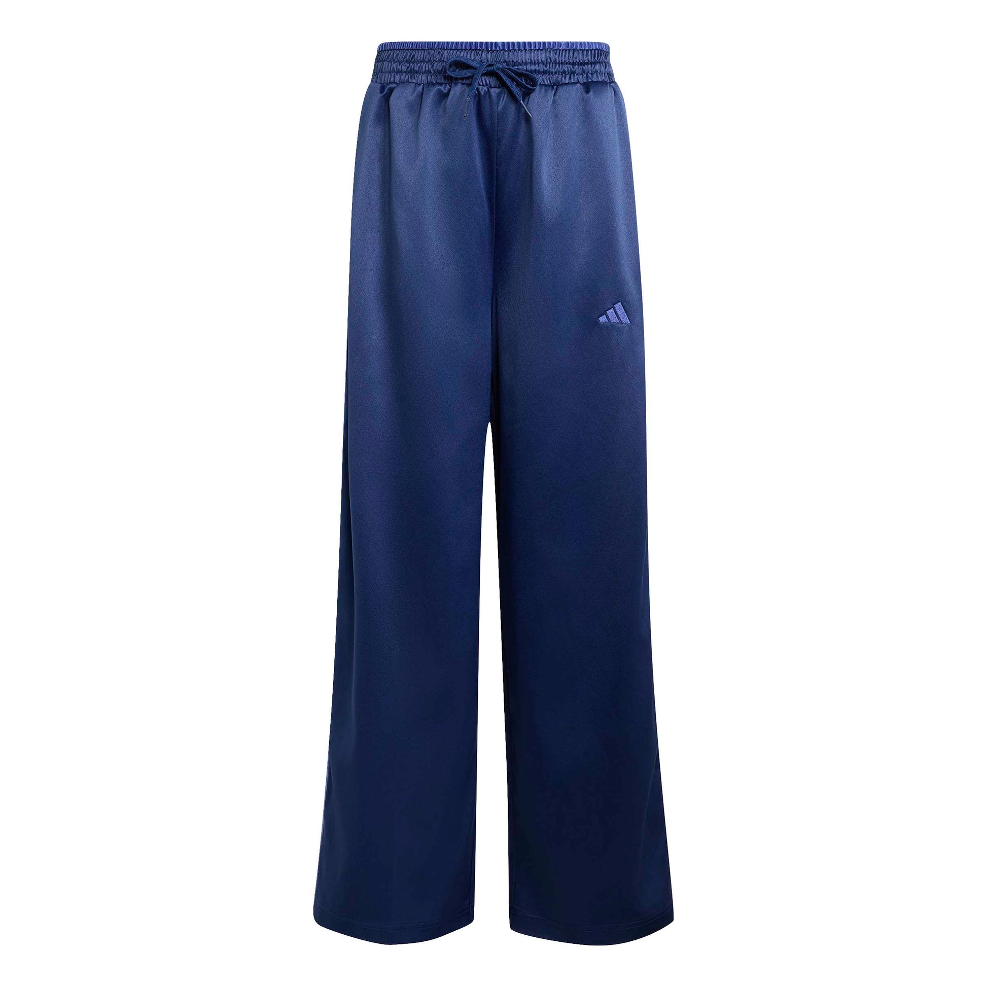 Adidas Pantaloni Satin Wide Leg Blu