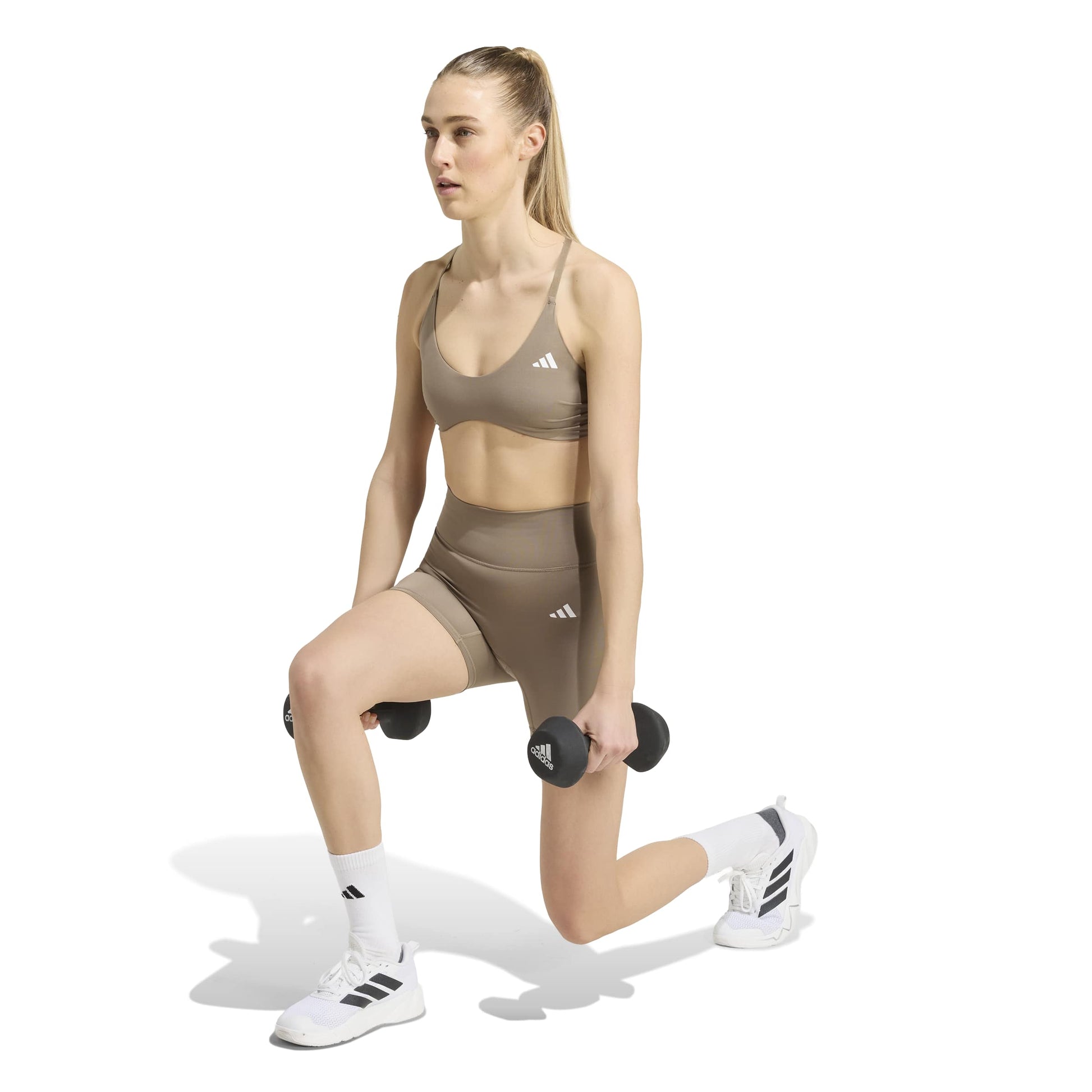 Adidas Leggings Optime Essentials Workout Short Beige