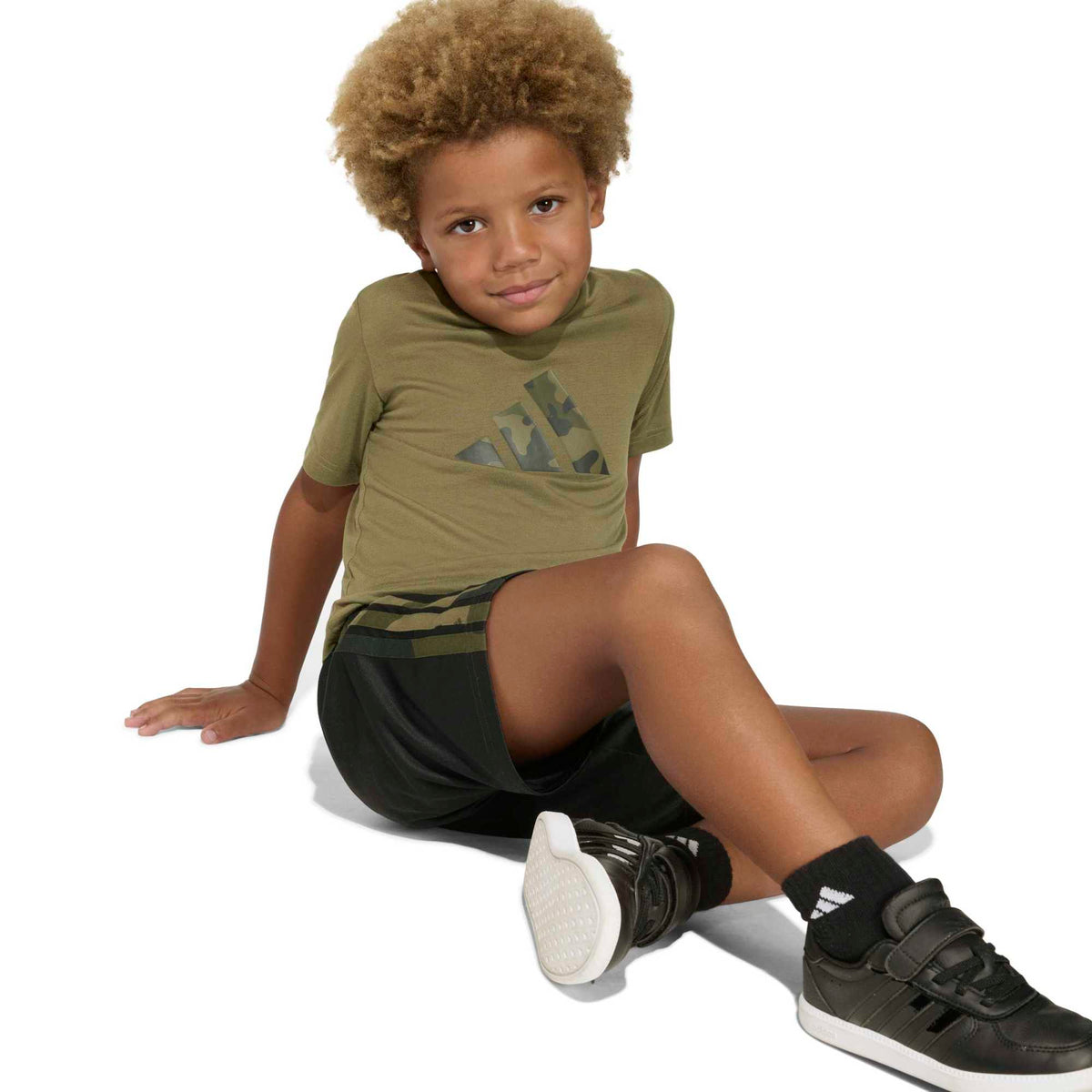 Completo Train Essentials per bambini con stampa camo - Verde / Multicolor