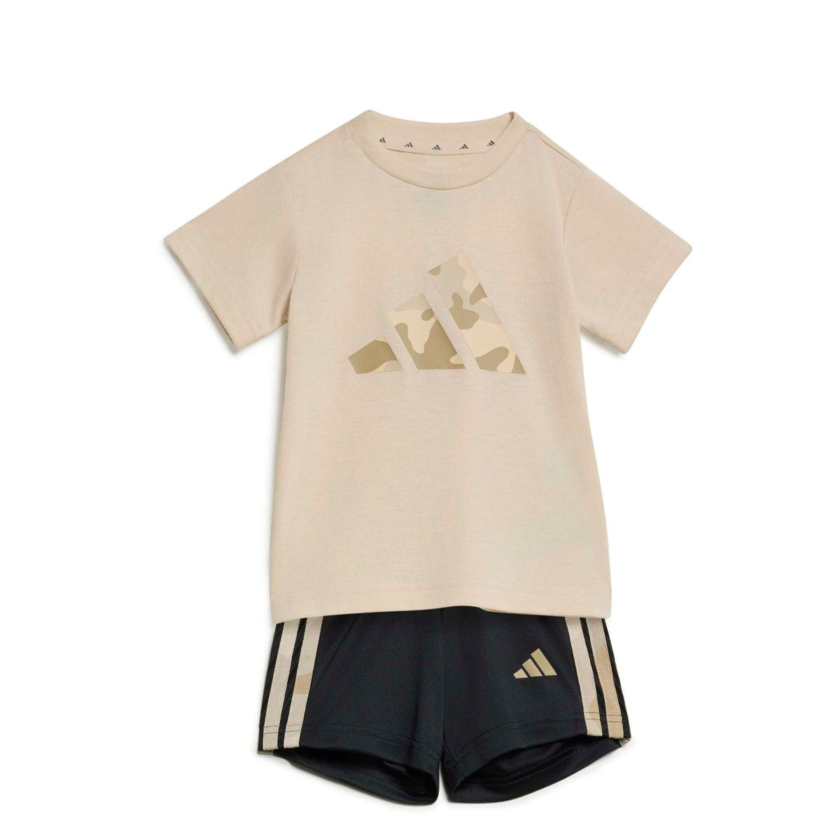 Completo con stampa mimetica della linea Train Essentials per bambini. - Beige / Multicolor