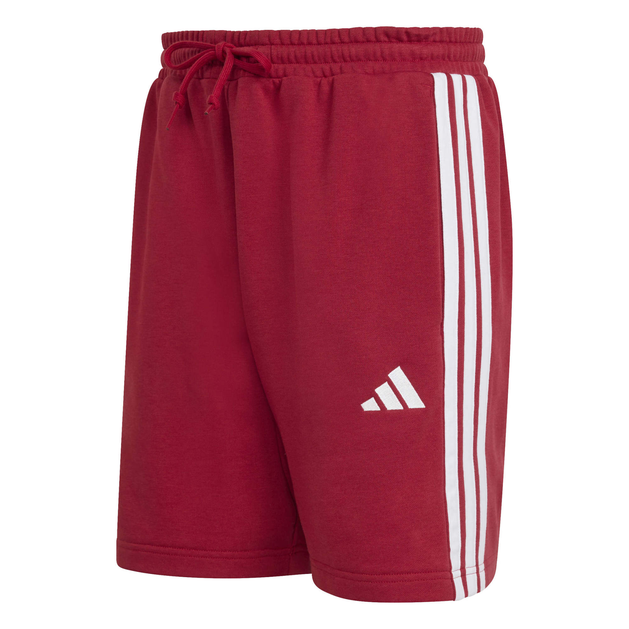 Short Essential 3-Stripes French Terry - Bordeaux / Bianco